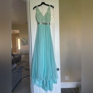 Teal Gown/ Prom dress/ Quinceanera